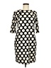 BCBGMAXAZRIA Polka Dots Ivory Casual Dress Size M - photo 1