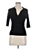 H By Halston Black 3/4 Sleeve Top Size M - photo 1