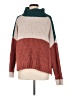 Pol 100% Acrylic Color Block Red Pullover Sweater Size M - photo 1