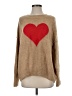 Vince Camuto Hearts Tan Pullover Sweater Size S - photo 1