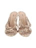 Schutz 100% Leather Floral Pink Ivory Sandals Size 8 1/2 - photo 2