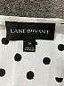Lane Bryant 100% Polyester Polka Dots White Short Sleeve Blouse Size 26 - photo 7