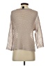Ann Taylor Factory Metallic Silver Pullover Sweater Size S - photo 2