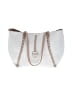 BCBG 100% Leather White Ivory Leather Tote One size - photo 1