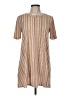 BCBGeneration Stripes Tan Casual Dress Size M - photo 1