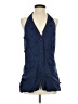 Maeve Blue Sleeveless Button-Down Shirt Size S - photo 1