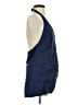 Maeve Blue Sleeveless Button-Down Shirt Size S - photo 4