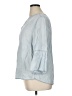 Chico's Blue 3/4 Sleeve Button-Down Shirt Size XL (3) - photo 5