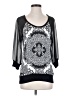 Studio Y 100% Polyester Black 3/4 Sleeve T-Shirt Size S - photo 1