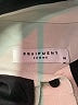 Equipment 100% Silk Color Block Ivory Long Sleeve Silk Top Size M - photo 7