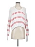 Aerie 100% Cotton Stripes White Pullover Sweater Size XS - photo 1