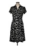 Merona Animal Print Black Casual Dress Size M - photo 1
