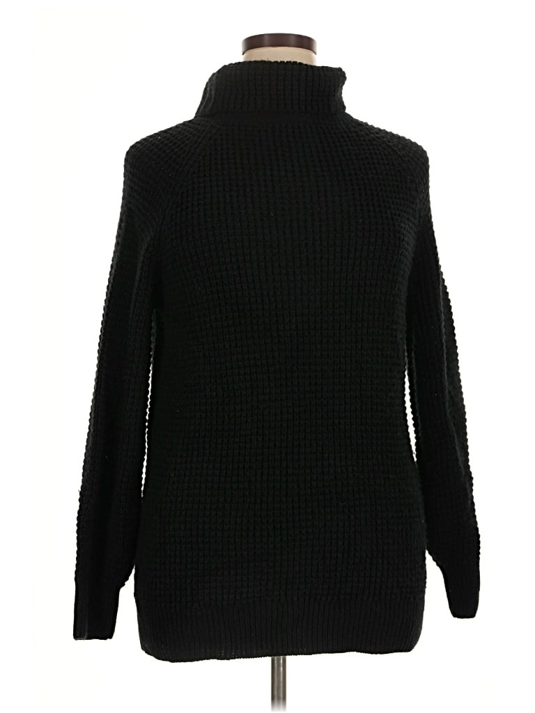 Pre-owned Unbranded Turtleneck Sweater In Black