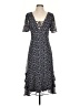 Lulus 100% Polyester Floral Blue Casual Dress Size S - photo 1