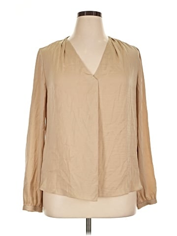 White House Black Market Long Sleeve Blouse (view 1)