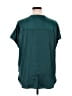 Gap 100% Polyester Teal Short Sleeve Blouse Size XL - photo 2