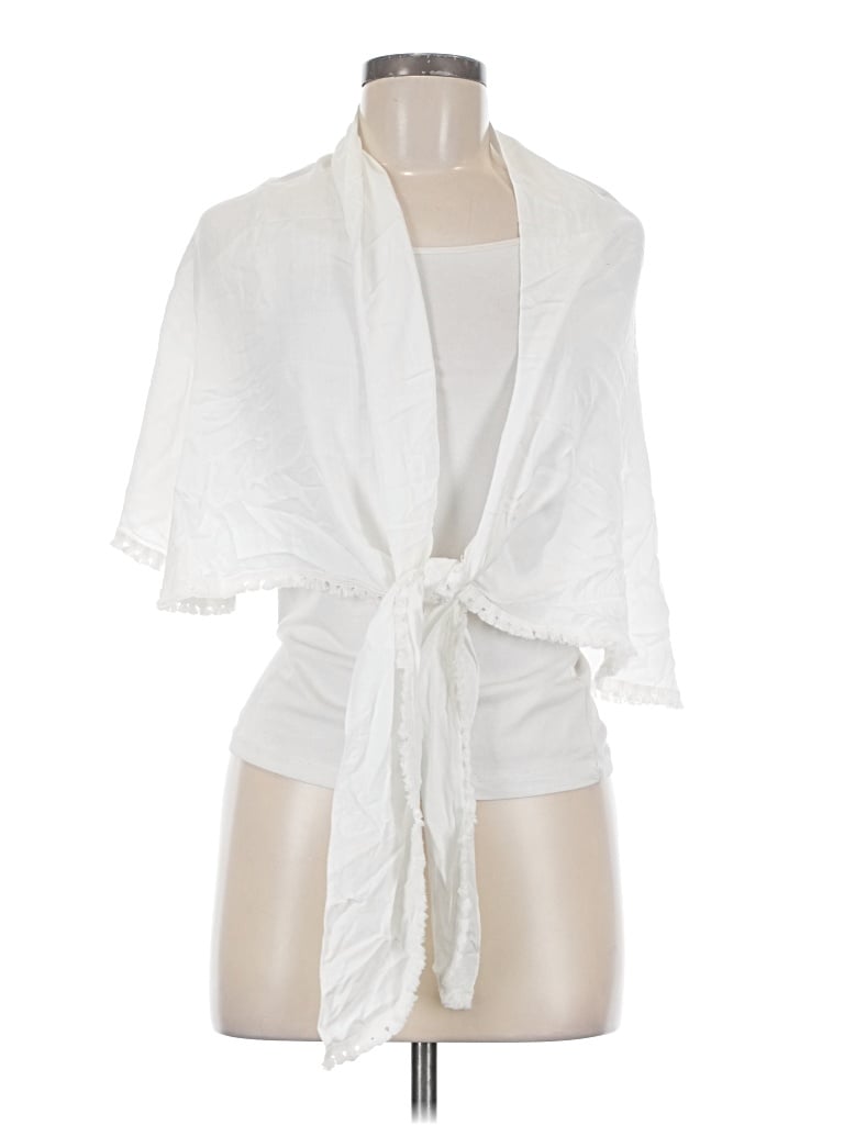 Pre-owned Unbranded Cardigan Sweater In White