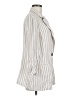 H By Halston Stripes Ivory Blazer Size L - photo 4