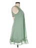 Double Zero 100% Polyester Solid Green Casual Dress Size M - photo 4