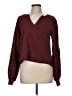 By Anthropologie 100% Cotton Burgundy Pullover Sweater Size M - photo 1