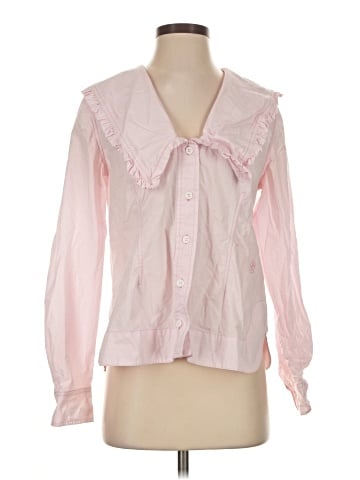 Ganni Long Sleeve Blouse (view 1)