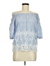 Talbots 100% Cotton Blue 3/4 Sleeve Blouse Size M - photo 1