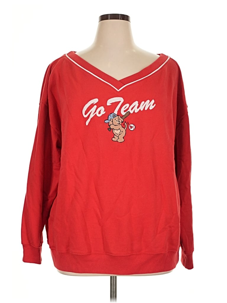 Pre-owned Hollister Sweatshirt In Red