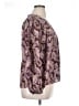 Intermix Paisley Purple Long Sleeve Blouse Size XL - photo 4