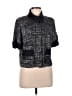 St. John Black Short Sleeve Blouse Size 12 - photo 1