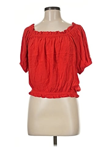 Maurices Short Sleeve Blouse (view 1)