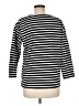 Everlane 100% Cotton Stripes Black 3/4 Sleeve Top Size M - photo 2