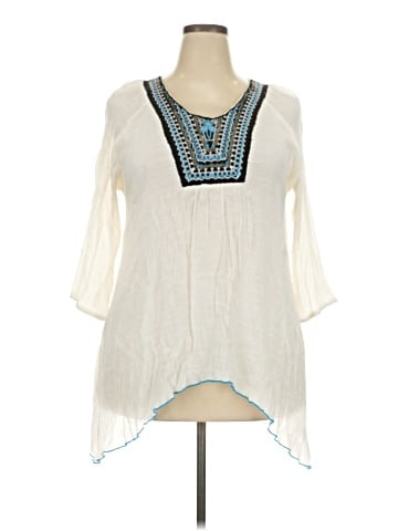 Wrangler Jeans Co 3/4 Sleeve Blouse (view 1)
