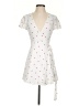 Forever 21 100% Polyester Hearts White Casual Dress Size S - photo 1