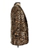 Express 100% Polyester Animal Print Gold Blazer Size S - photo 4