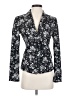 Ann Taylor 100% Cotton Floral Black Blazer Size S - photo 1