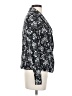 Ann Taylor 100% Cotton Floral Black Blazer Size S - photo 4