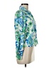 Zara Paisley Blue Long Sleeve Blouse Size M - photo 4