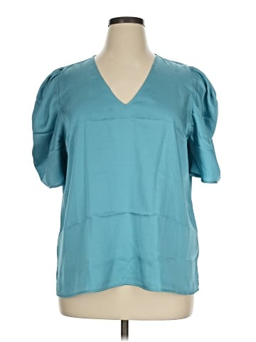 DKNY Short Sleeve Blouse (view 1)