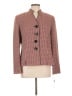 Le Suit 100% Polyester Houndstooth Burgundy Blazer Size 12 - photo 1