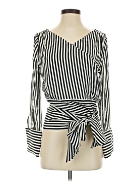 Alice + Olivia Long Sleeve Silk Top