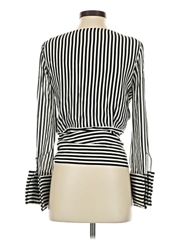 Alice + Olivia Long Sleeve Silk Top (view 2)