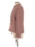 Le Suit 100% Polyester Houndstooth Burgundy Blazer Size 12 - photo 5