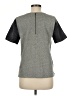 J.Crew Collection 100% Leather Black Short Sleeve Blouse Size M - photo 2