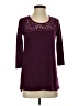 My Michelle Burgundy 3/4 Sleeve Top Size S - photo 1