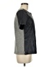 J.Crew Collection 100% Leather Black Short Sleeve Blouse Size M - photo 4