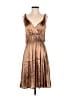 Lanvin Metallic Brown Cocktail Dress Size EU (FR) 38 / US 6 - photo 1