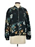 Trafaluc by Zara Floral Teal Track Jacket Size S - photo 1