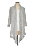Three Dots 100% Cotton Gray Cardigan Size S - photo 1