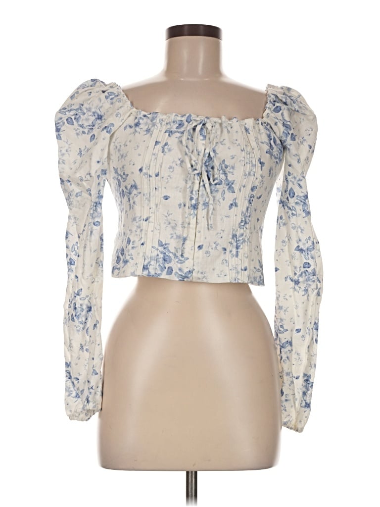 J By Joie Long Sleeve Blouse In Blue
