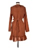 BCBGeneration Polka Dots Brown Casual Dress Size 8 - photo 2